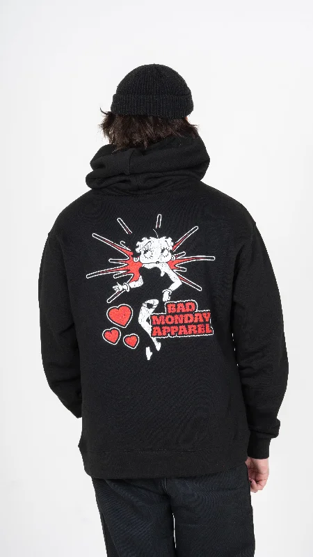 Oversized Betty Hoodie Hoodie with Ribbed Cuffs Snug Fit Comfort