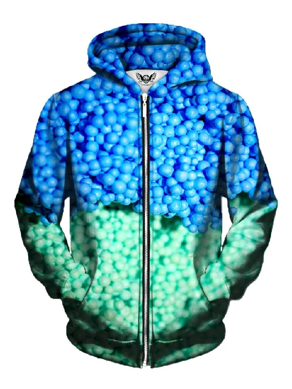 Dippin' Dots Ice Cream Zip-Up Hoodie Hoodie with Hem Ribbing Snug Secure