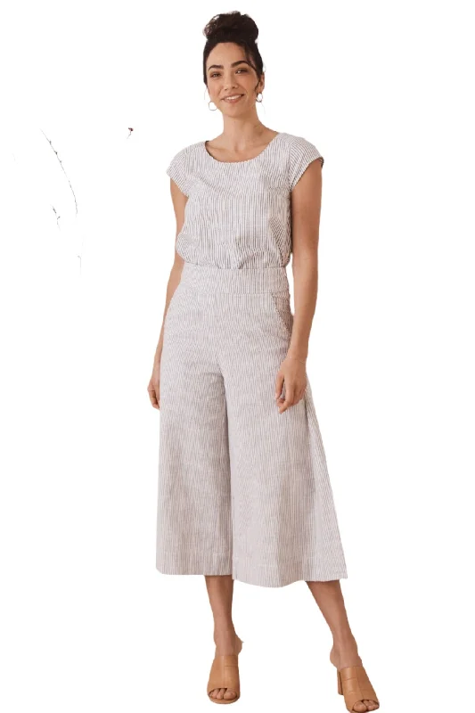 Sadie Trouser White Stripe Trousers cozy soft