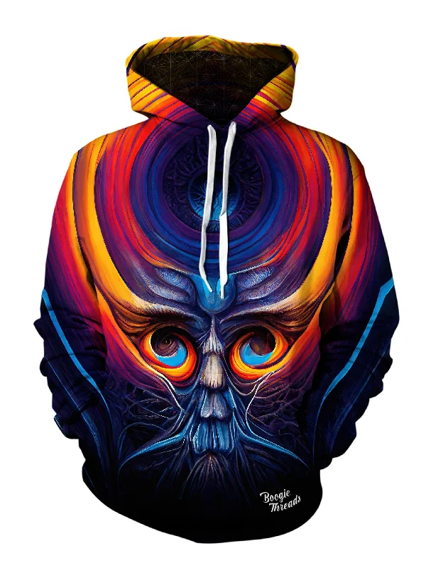 Audience Of Chaos Unisex Pullover Hoodie Hoodie with Distressed Vintage Worn
