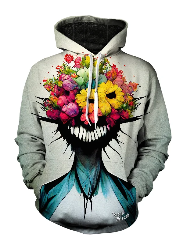 Blank Clock Unisex Pullover Hoodie Hoodie with Metallic Shiny Futuristic