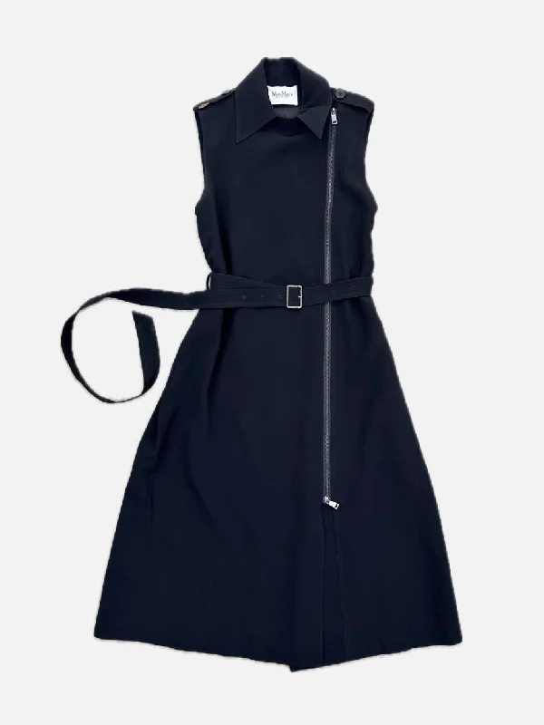 Max Mara Belted Trench Coat Dress* Buttoned Toggled Snapped