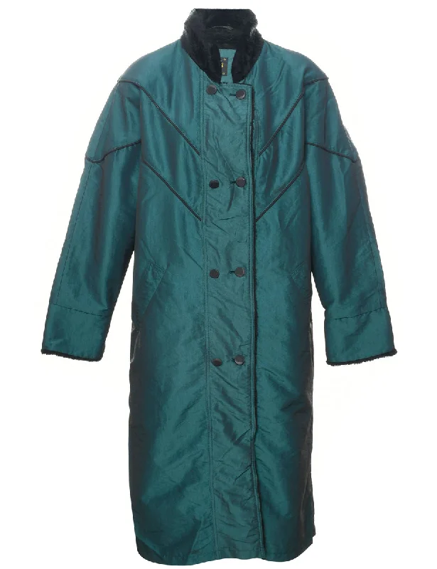 Double Breasted Trench Coat - L Trench Wool Cashmere