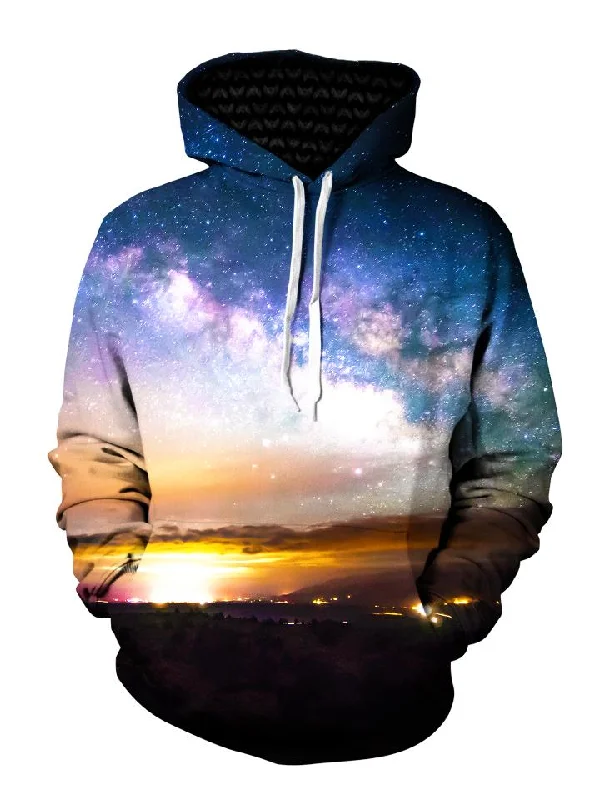 Horizon Pullover Hoodie Hoodie with Raglan Sleeves Sporty Comfortable