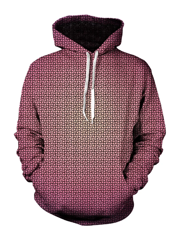 Psychedelic Pattern Hoodie Hoodie with Hem Contrast Bold Stylish