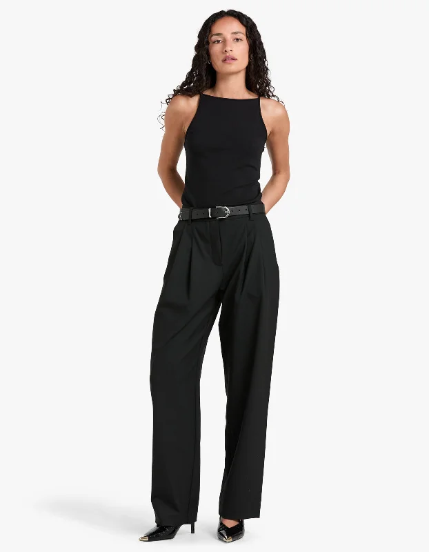 Saluzy Trouser - Black Trousers Denim Blue