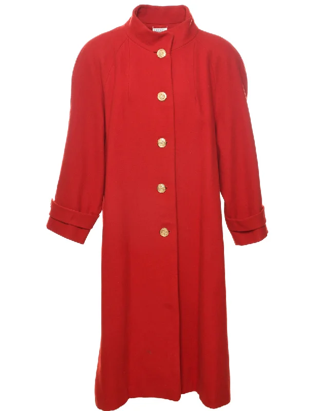 Leslie Fay Wool Coat - XL Cotton Linen Terry