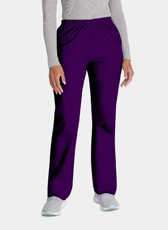 Dickies EDS Signature Ladies Natural Rise Tapered Leg Pull-On Scrub Trousers DKE86106 - Eggplant Trousers Floral Bohemian Dickies EDS Signature Ladies Natural Rise Tapered Leg Pull-On Scrub Trousers DKE86106 - Eggplant Trousers Floral Bohemian