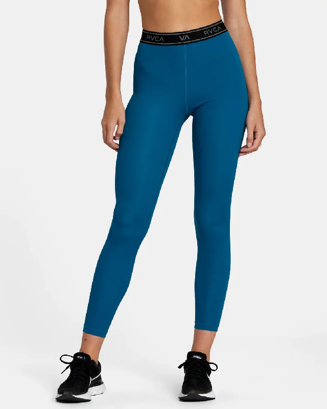 Base Workout Leggings - Teal Comfortable Yoga Tights Leggings