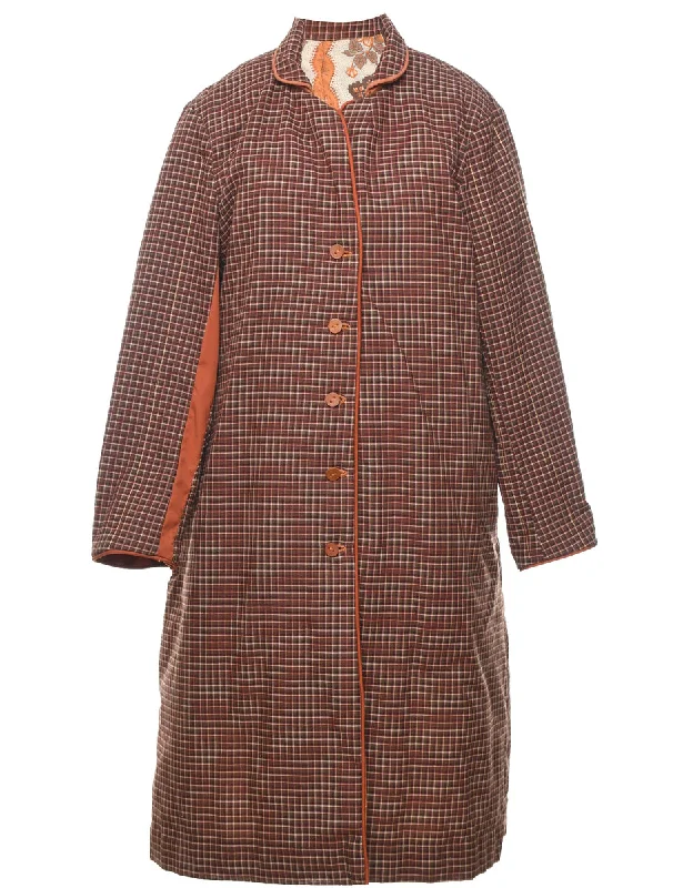 Checked Coat - XL Tweed Herringbone Houndstooth