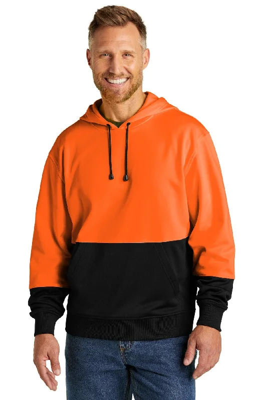 CornerStone Enhanced Visibility Fleece Pullover Hoodie CSF01 Square Neck Pullover