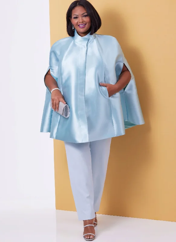 Butterick Cape, Top & Trousers B6978 Trousers Floral Bohemian