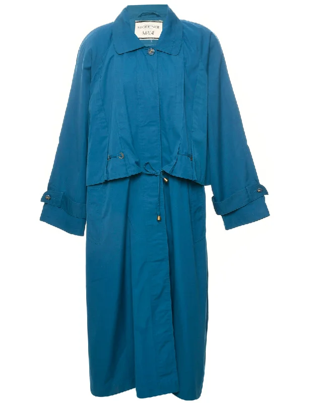 Single Breasted Trench Coat - XXL Raincoat Turtleneck Coat Wrap Coat