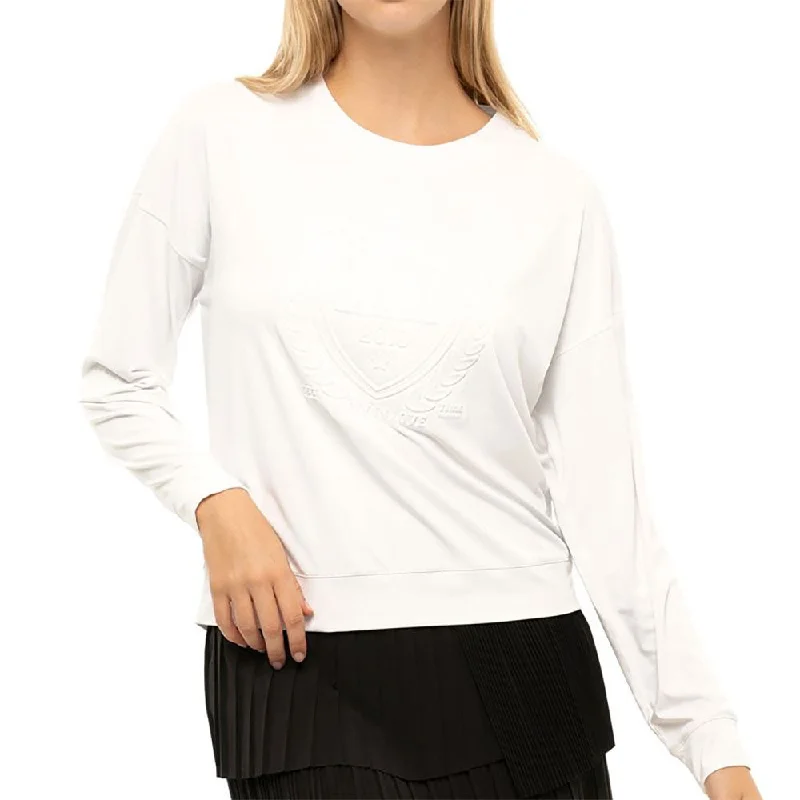 Lucky in Love The Original Lightweight White Womens Long Sleeve Tennis Pullover Bolero Style Sweater Lucky in Love The Original Lightweight White Womens Long Sleeve Tennis Pullover Bolero Style Sweater