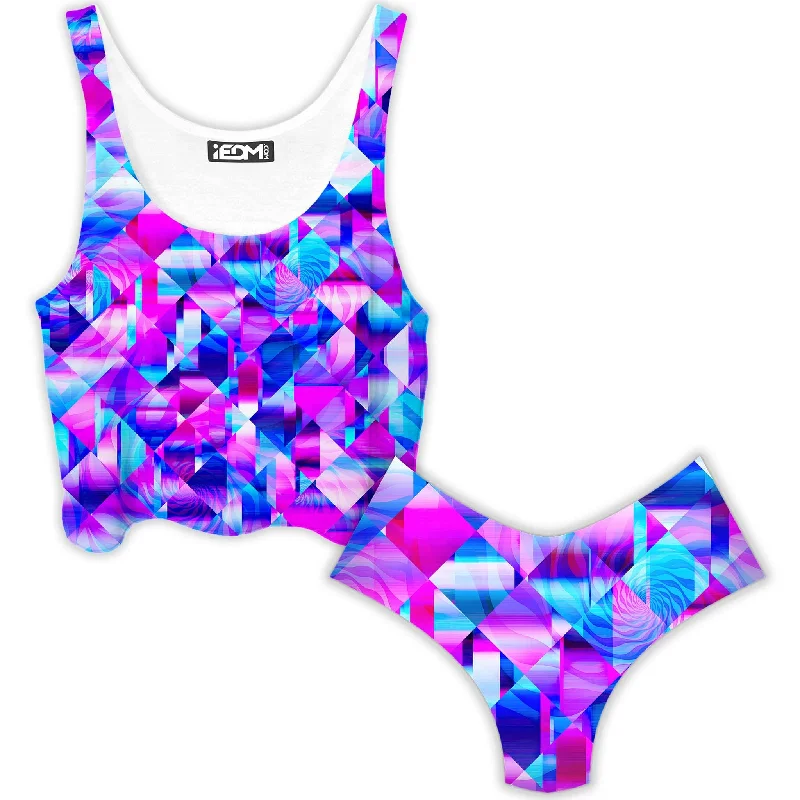 Blossom Trippy Crop Top and Booty Shorts Combo Spandex Blend Rayon Blend Denim Blend Blossom Trippy Crop Top and Booty Shorts Combo Spandex Blend Rayon Blend Denim Blend
