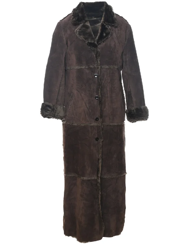 Single Breasted Coat - L Parka Anorak Hoodie