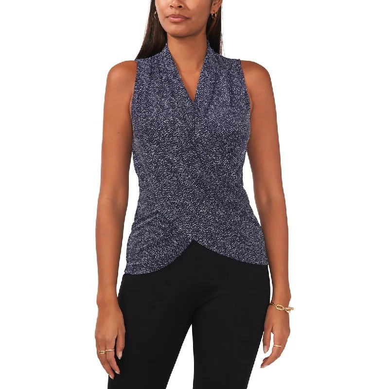 MSK Womens Nylon Pullover Top Boat Neck Sweater