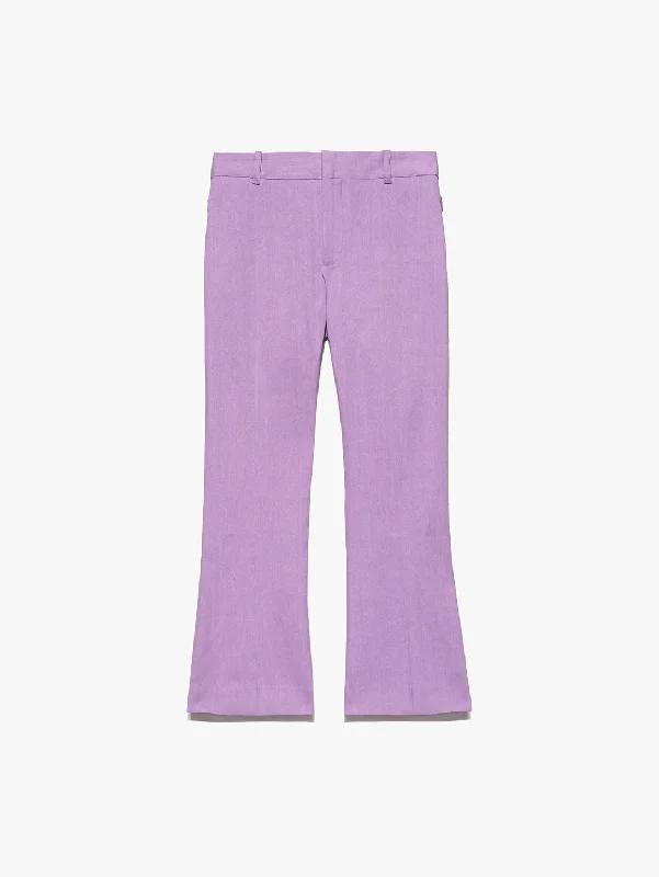 Le Crop Boot Trouser - Lilac Trousers Cargo pockets