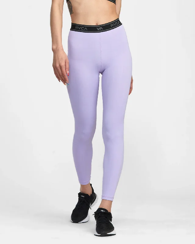 Base Workout Leggings - Lavender Trendy Side-Pocket Leggings