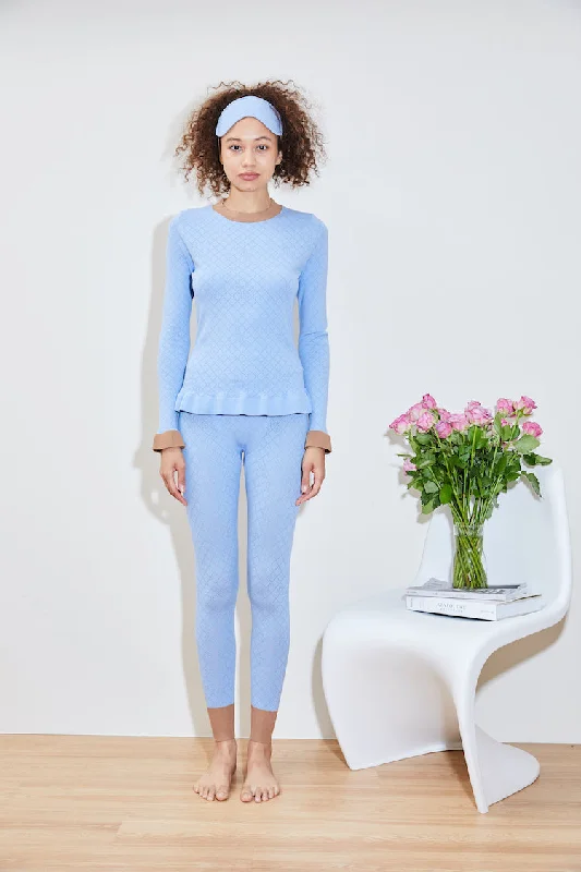 PEPPER hydraKNIT LEGGING blue Comfortable Compression Leggings