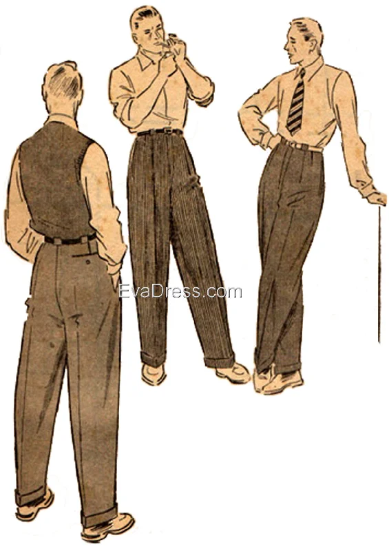 1950 Trousers T50-1950 Trousers trendy modern
