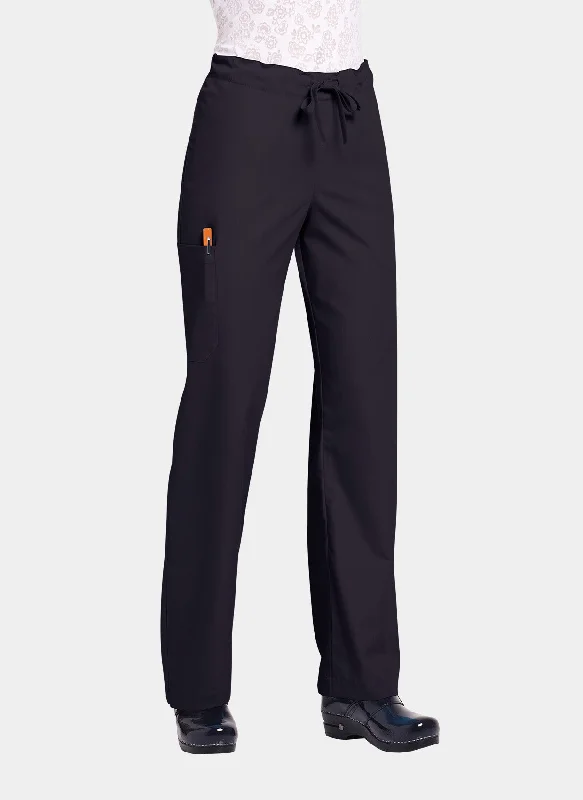 Orange Standard Unisex Huntington Scrub Trousers - Black Trousers fashionable chic