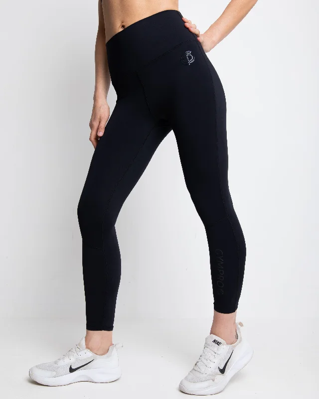 Womens 365 Leggings - Black Stylish Stretch Pants Leggings