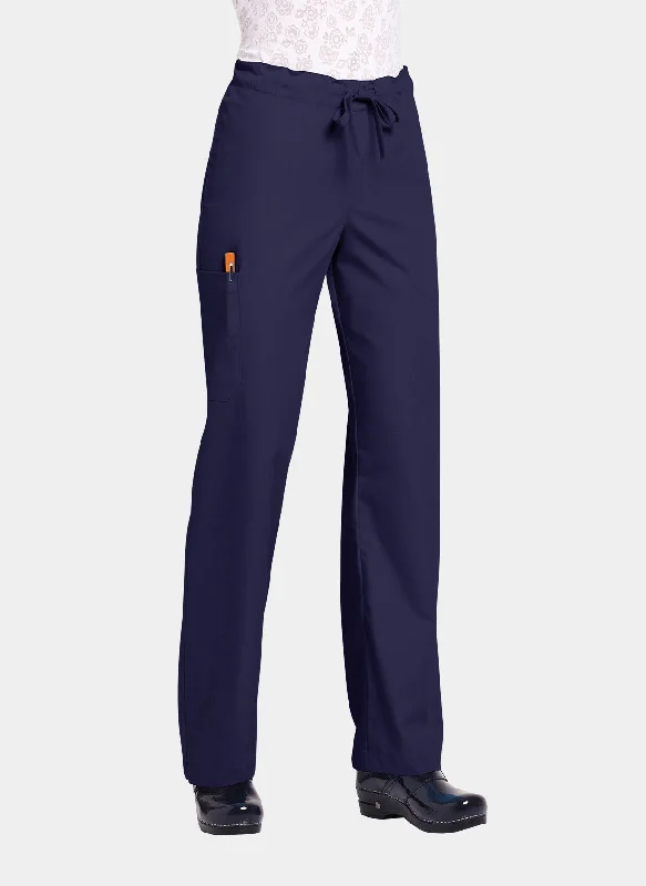 Orange Standard Unisex Huntington Scrub Trousers - Navy Trousers High Rise Slim Fit