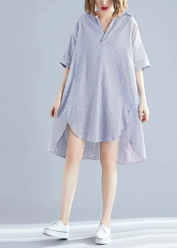 Italian gray striped linen dress Vintage Photography lapel asymmetric Midi Summer Dresses Elegant Floral Midi Dress Italian gray striped linen dress Vintage Photography lapel asymmetric Midi Summer Dresses Elegant Floral Midi Dress