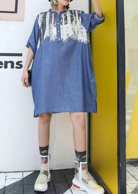 Women blue Cotton dresses side open Midi fall Dresses Cozy Spaghetti Strap Midi Dress Women blue Cotton dresses side open Midi fall Dresses Cozy Spaghetti Strap Midi Dress