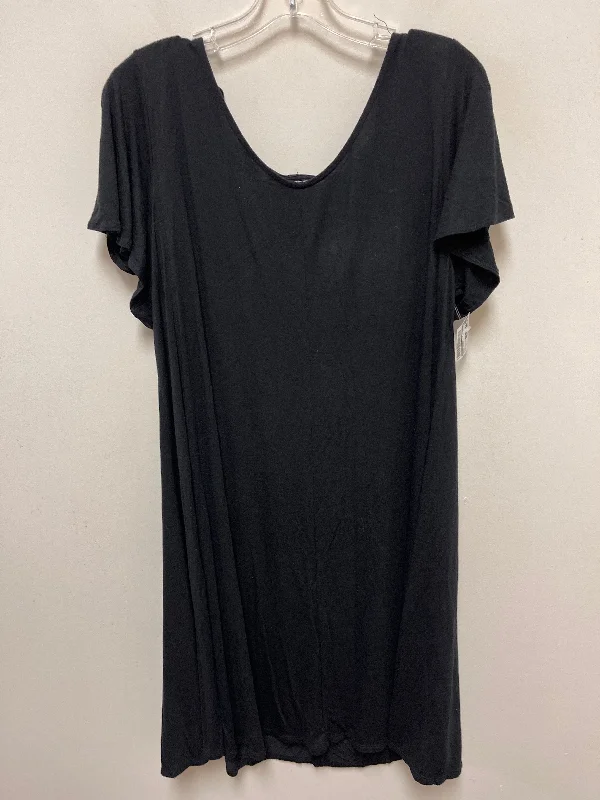Black Dress Casual Midi Boutique +, Size Xl Elegant Maxi-Midi Hybrid Dress