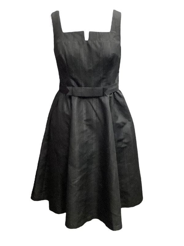 Black Dress Casual Midi Isaac Mizrahi, Size 4 Comfortable Fit-and-Flare Midi Dress