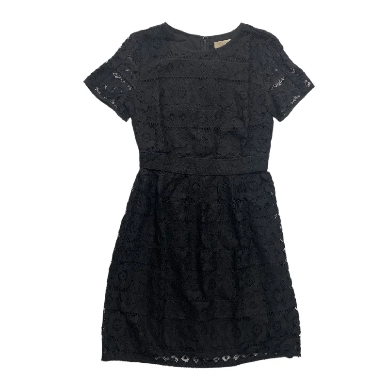 Black Dress Casual Midi Loft, Size Xs Elegant V-Neck Midi Dress