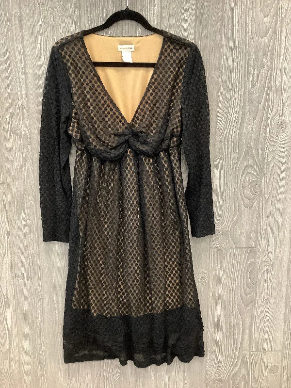 Black Dress Party Midi Monroe And Main, Size L Fashionable High-Neck Midi Dress