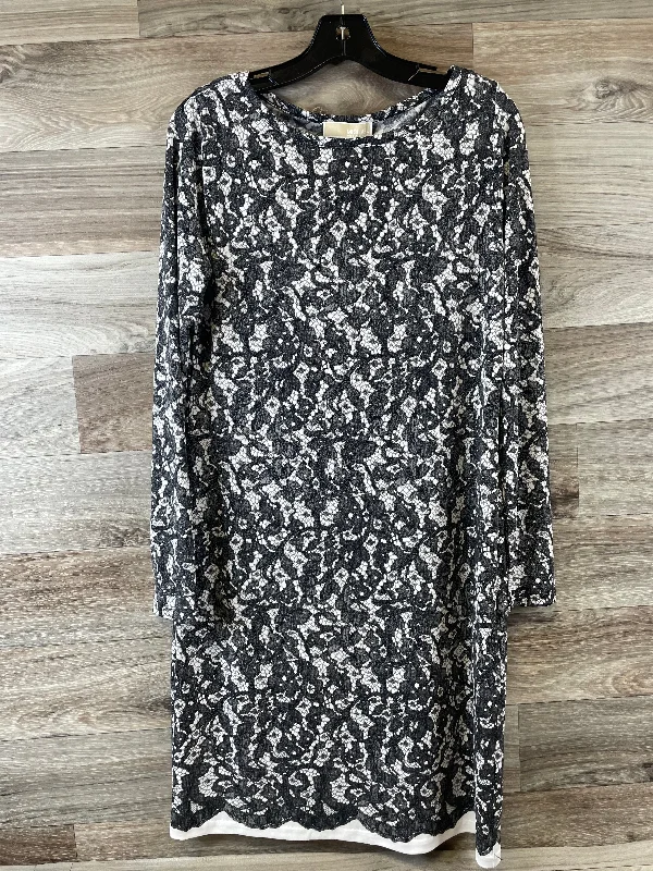 Black & White Dress Casual Midi Michael By Michael Kors, Size M Chic Bohemian Midi Dress Black & White Dress Casual Midi Michael By Michael Kors, Size M Chic Bohemian Midi Dress
