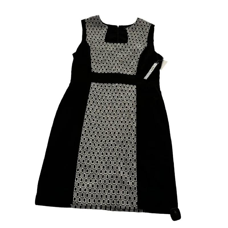 Black & White Dress Casual Midi Tahari By Arthur Levine, Size 16 Stylish Button-Up Midi Dress Black & White Dress Casual Midi Tahari By Arthur Levine, Size 16 Stylish Button-Up Midi Dress