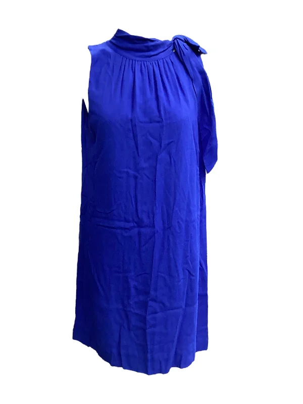 Blue Dress Casual Midi Ann Taylor, Size 12 Comfortable Denim Midi Dress