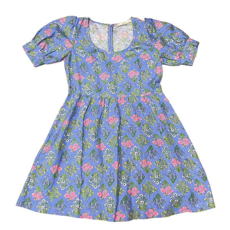 Blue Dress Casual Midi By Loft, Size: S Comfortable Casual Midi Dress