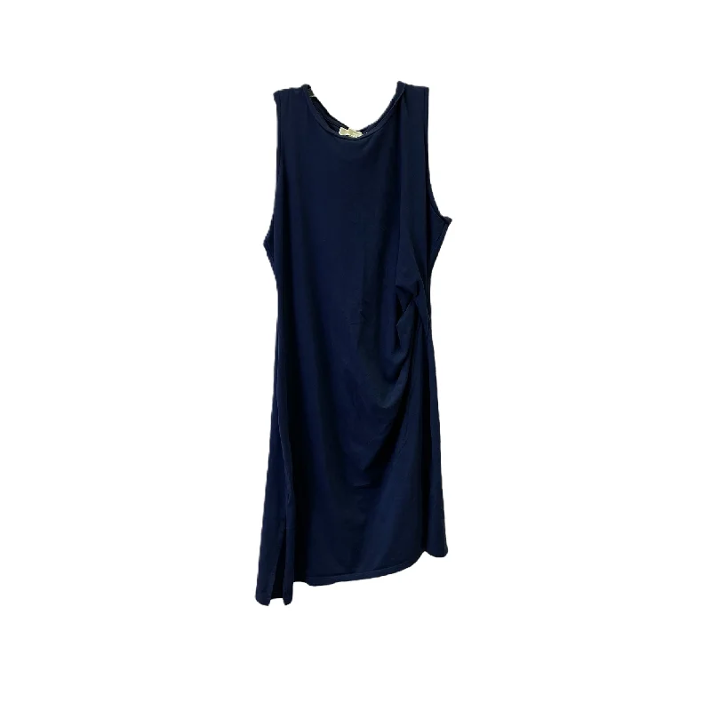 Blue Dress Casual Midi By Michael Kors, Size: Xl Fashionable Plaid Midi Dress