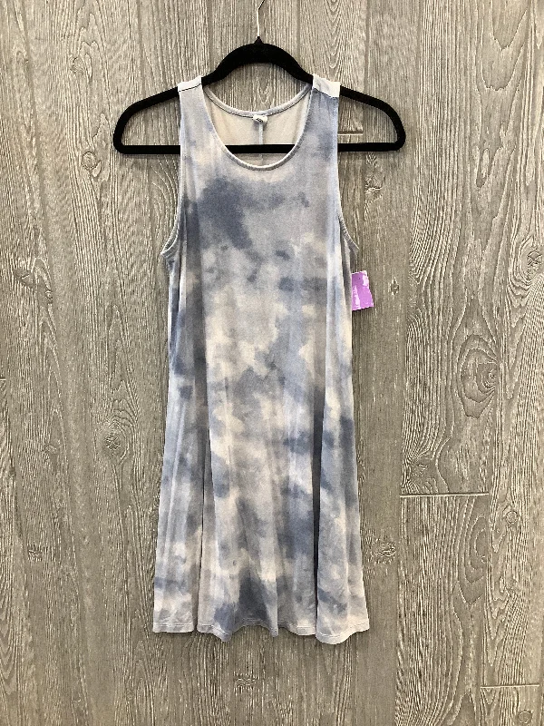 Blue Dress Casual Midi Old Navy, Size S Comfortable Button Front Midi Dress