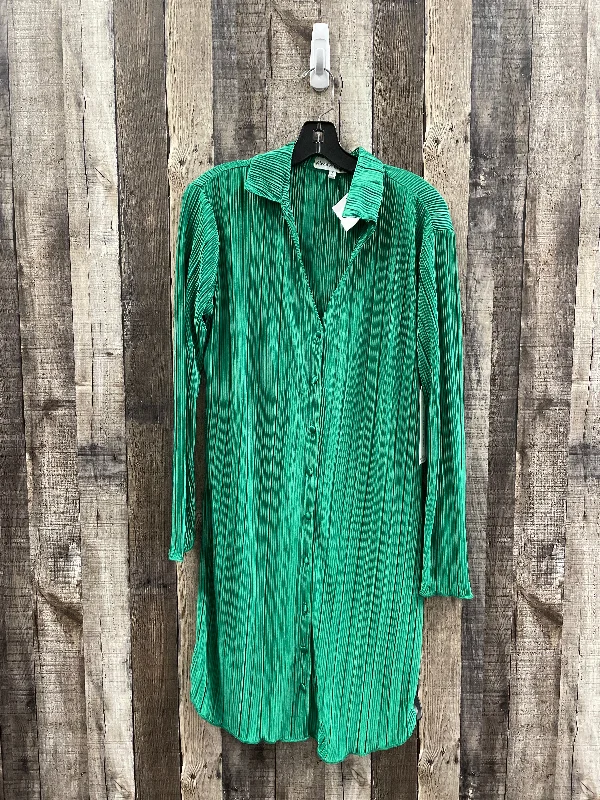 Dress Casual Midi By Almost Famous In Green, Size: M Chic Off-Shoulder Midi Dress
