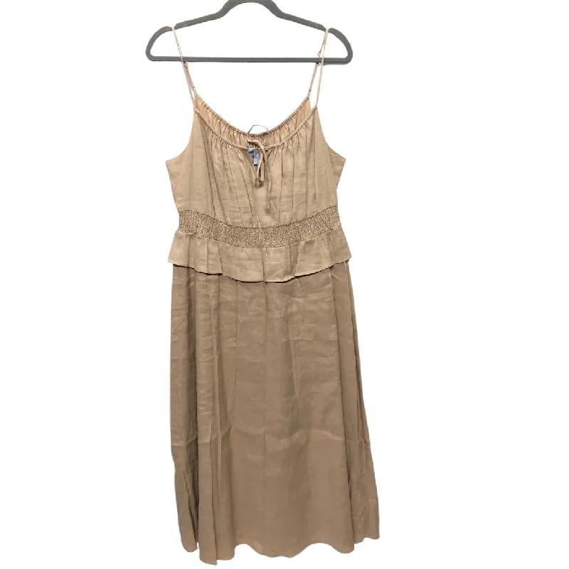 Dress Casual Midi By Antonio Melani In Brown, Size: 12 Stylish Wraparound Midi Dress