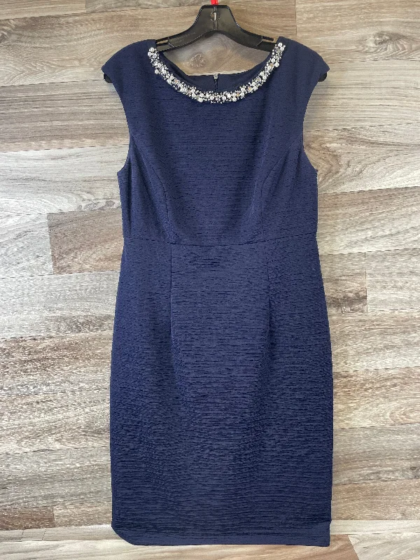 Dress Casual Midi By Connected Apparel In Navy, Size: M Elegant Pleated Sleeve Midi Dress Dress Casual Midi By Connected Apparel In Navy, Size: M Elegant Pleated Sleeve Midi Dress