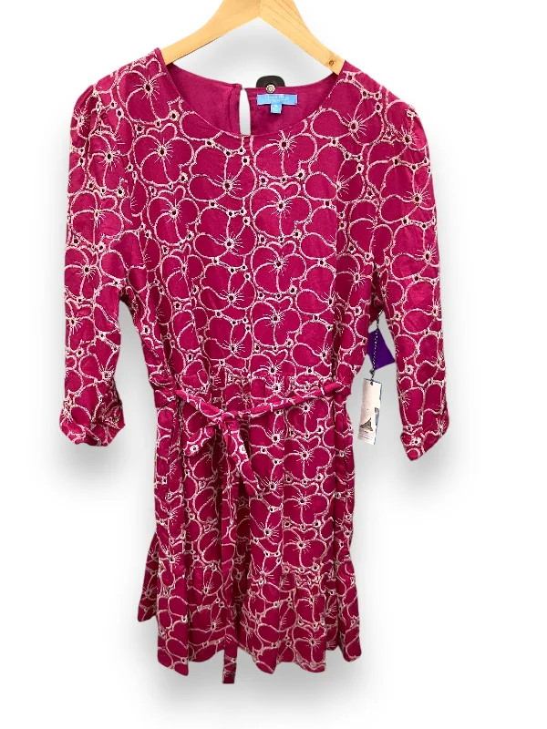 Dress Casual Midi By Draper James In Pink, Size: Xl Cozy Midi Dress with Pockets