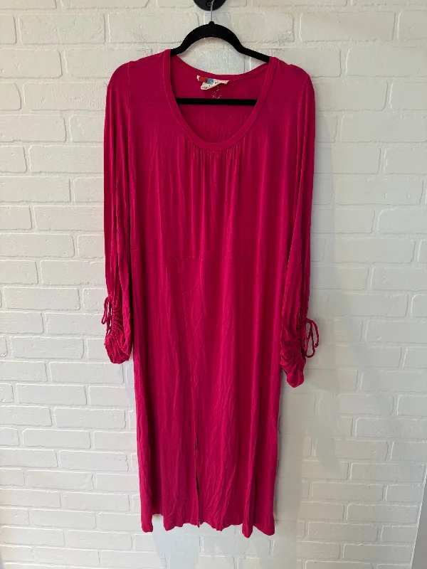 Dress Casual Midi By Free People In Pink, Size: S Fashionable Casual Midi Dress