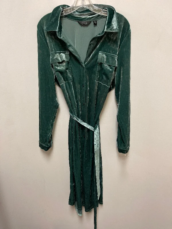 Dress Casual Midi By G By Giuliana In Green, Size: Xl Elegant V-Neck Midi Dress