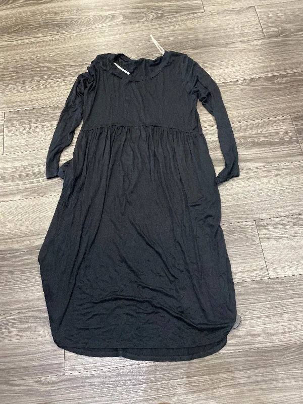 Dress Casual Midi By Jodifl In Black, Size: L Fashionable Pleated Midi Dress