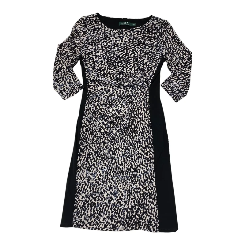 Dress Casual Midi By Lauren By Ralph Lauren In Multi-colored, Size: M Comfortable Denim Midi Dress Dress Casual Midi By Lauren By Ralph Lauren In Multi-colored, Size: M Comfortable Denim Midi Dress
