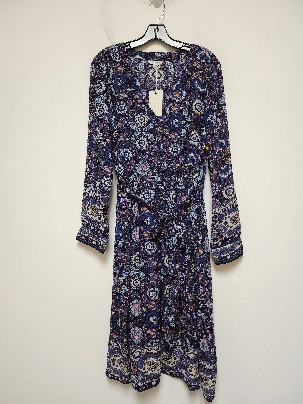 Dress Casual Midi By Lucky Brand In Multi-colored, Size: Xl Stylish Pleated Skirt Midi Dress Dress Casual Midi By Lucky Brand In Multi-colored, Size: Xl Stylish Pleated Skirt Midi Dress