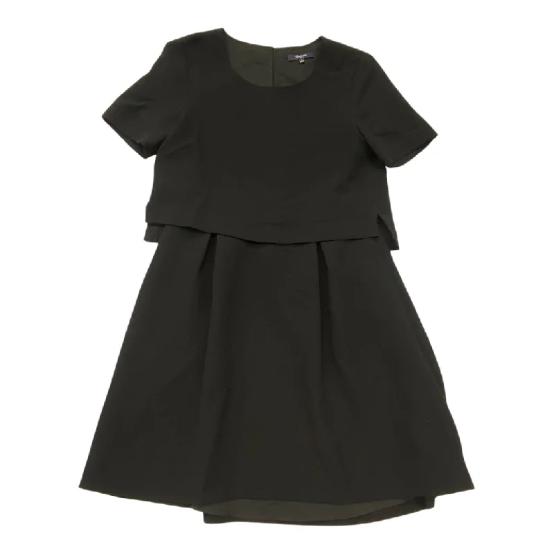 Dress Casual Midi By Madewell In Black, Size: Xs Fashionable Plaid Midi Dress